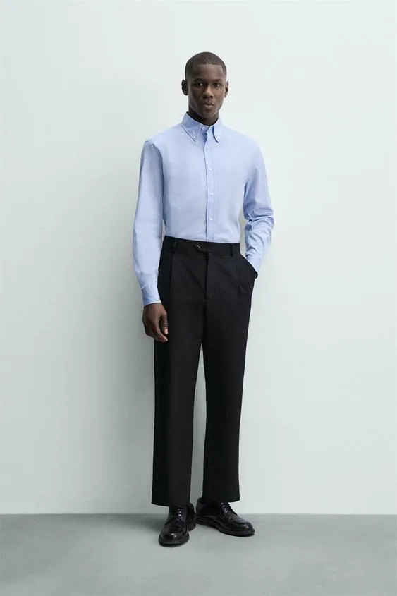 Рубашка Regular Fit в полоску- Заказать в России