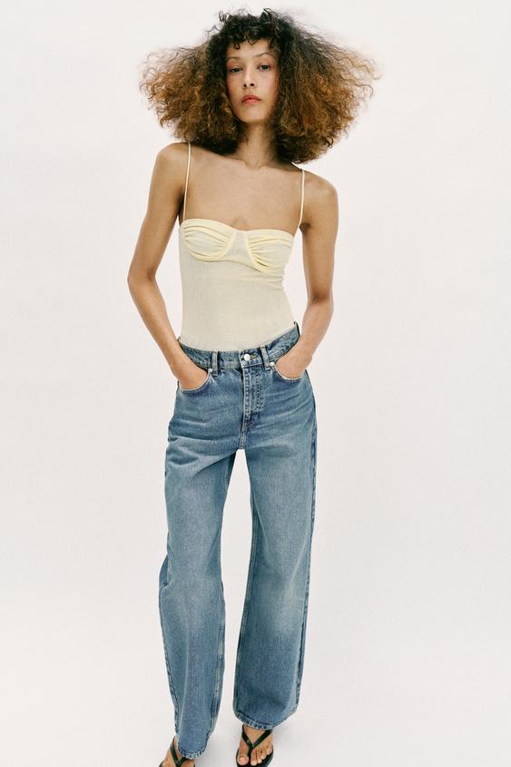 Zara Боди из тюля со сборками