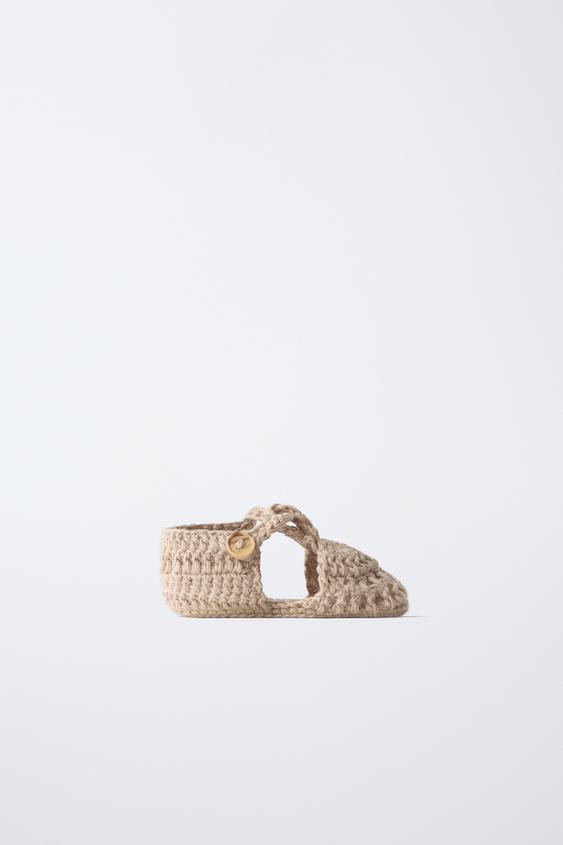 Zara Теплые вязаные ботинки