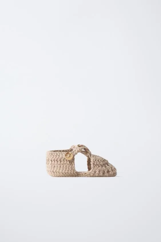 Теплые вязаные ботинки- Заказать в России