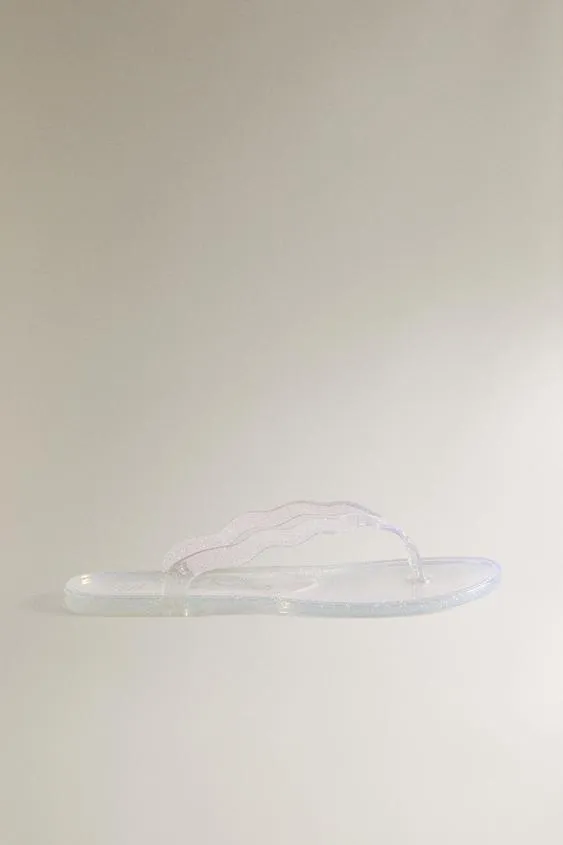 Сандалии с блестками- Заказать в России