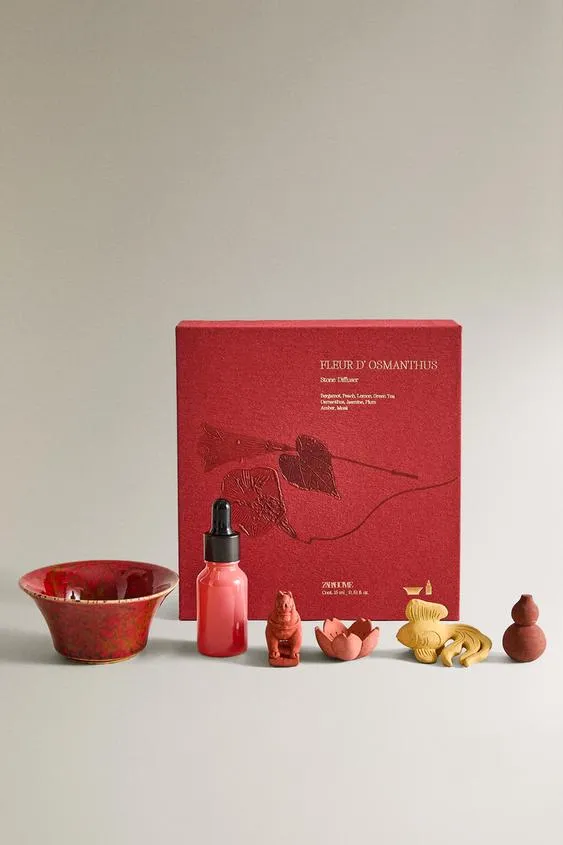 Набор камней и эфирное масло с ароматом флер досмантус (15 мл)