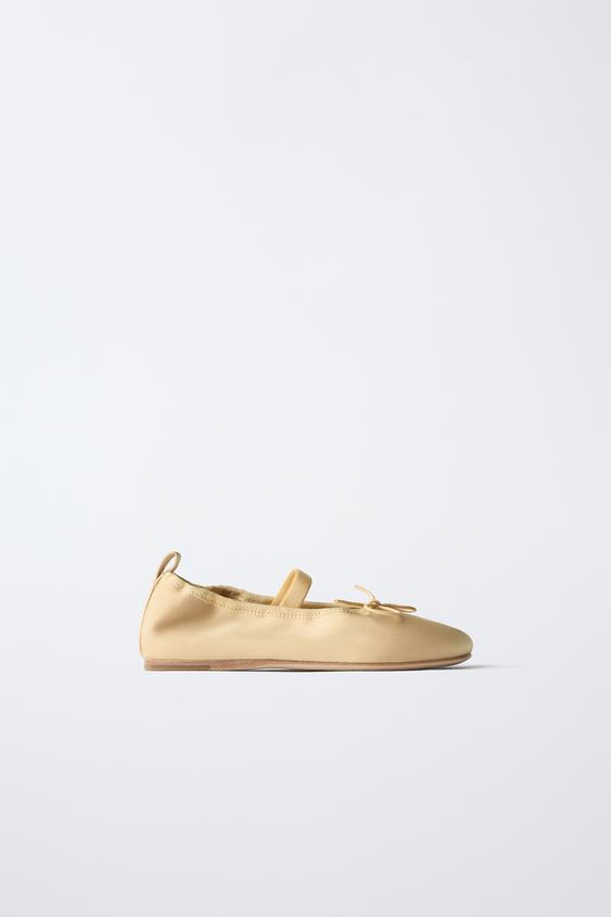 Zara Балетки с лентой и бантом LIMITED EDITION