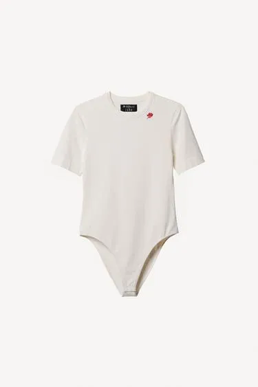 Боди с короткими рукавами и вышивкой willy chavarria x zara- Заказать в России