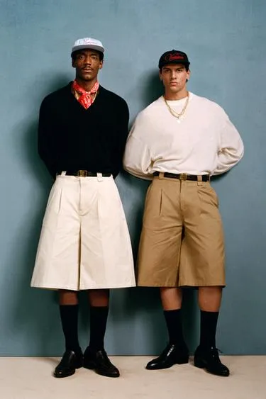 Широкие плиссированные бермуды willy chavarria x zara