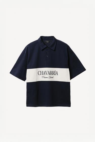 Поло с вышивкой в цветовой блок willy chavarria x zara