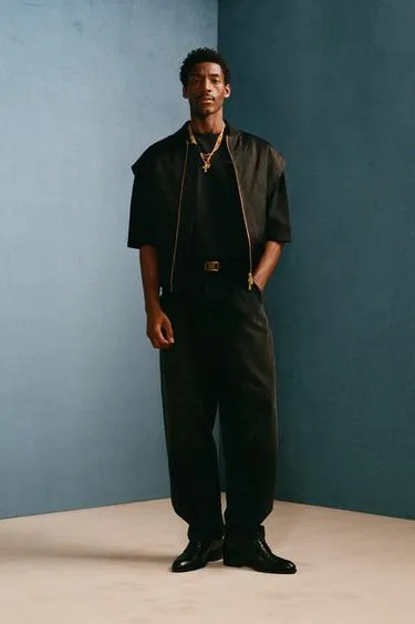 Джинсы прямого кроя high-rise barrel fit willy chavarria x zara