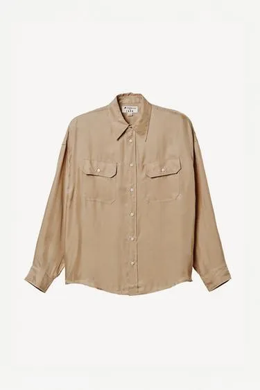 Рубашка из жидкой купро-вискозной ткани willy chavarria x zara- Заказать в России