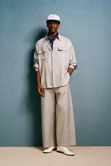 Рубашка fluid cupro - viscose willy chavarria x zara