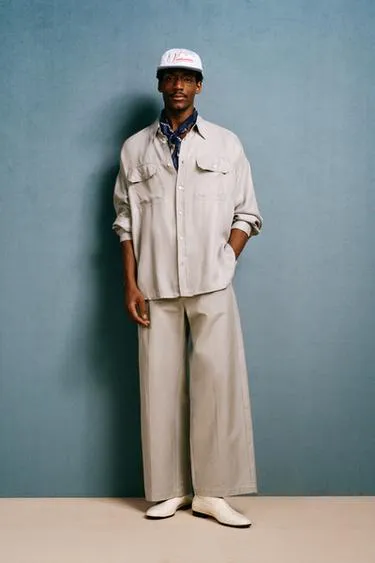 Рубашка fluid cupro - viscose willy chavarria x zara- Заказать в России