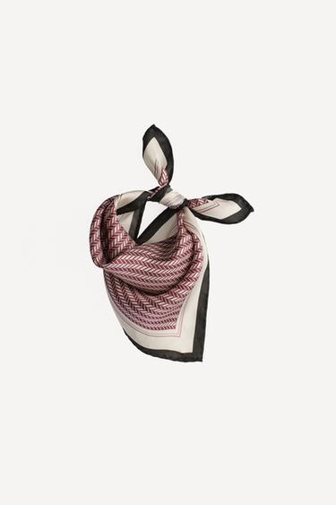 Шелковый платок willy chavarria x zara из 100% шелка- Заказать в России