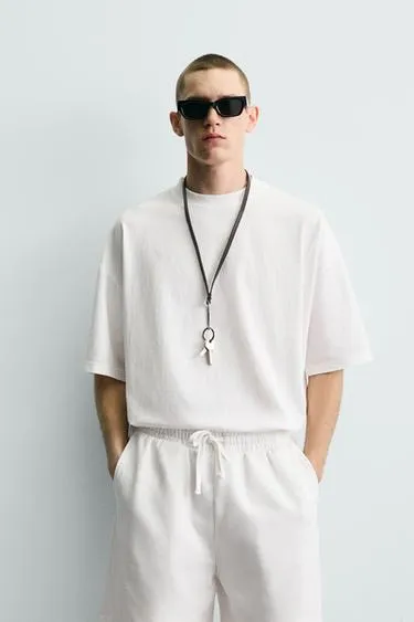 Базовая футболка с эффектом потертости- Заказать в России