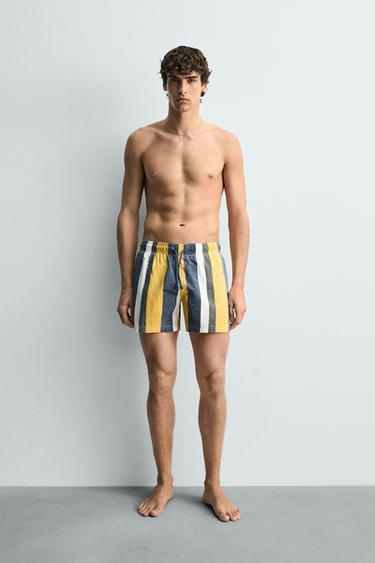 Zara Плавки в полоску