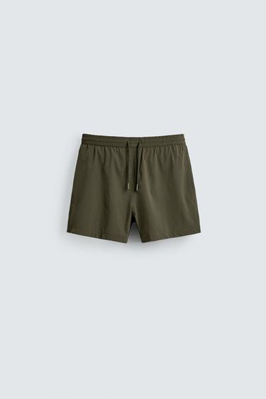 Zara Короткие плавки из рельефной ткани