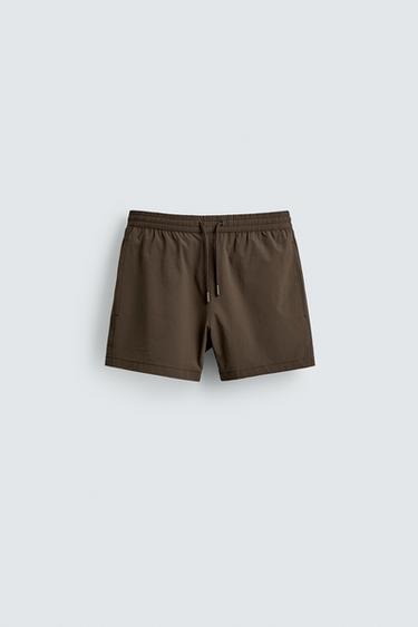 Zara Короткие плавки из рельефной ткани