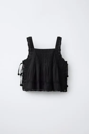 Топ с вышивкой