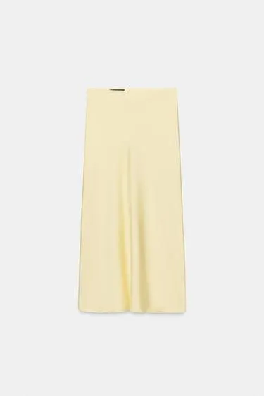 Атласная юбка миди- Заказать в России