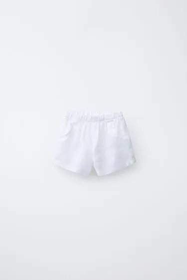 Бермуды из 100% льна- Заказать в России