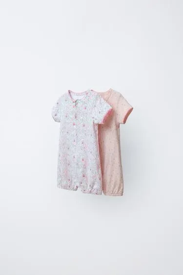 Набор из 2 комбинезонов с цветочным принтом- Заказать в России