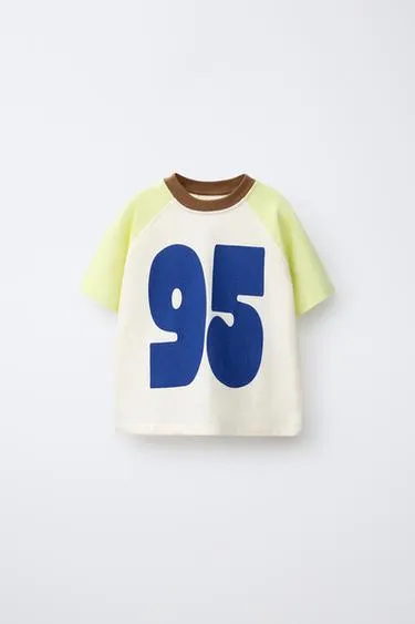 Майка рукава реглан с цифрой