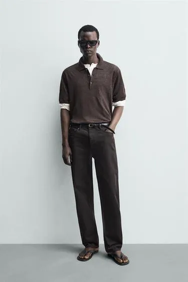 Трикотажное поло из 100% льна