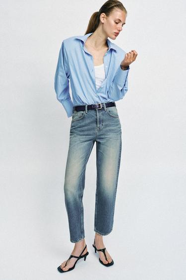 Zara Укороченные джинсы Z1975 SLIM со средней посадкой купить с доставкой.