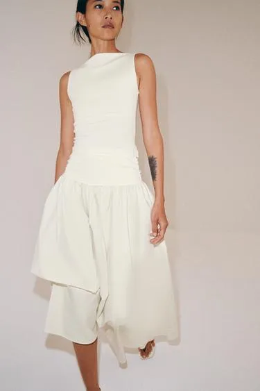 Объемная комбинированная юбка