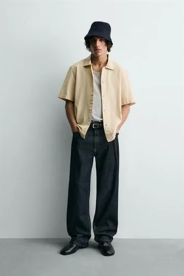 Рубашка из выстиранной ткани