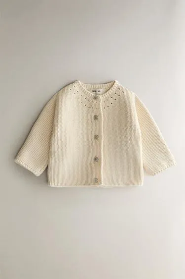 Детская вязаная кардигана- Заказать в России