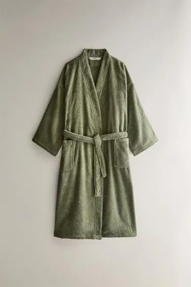 Халат из хлопка высокого качества (420 г/м²)- Заказать в России