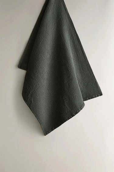 Waffle-knit tea towel- Заказать в России