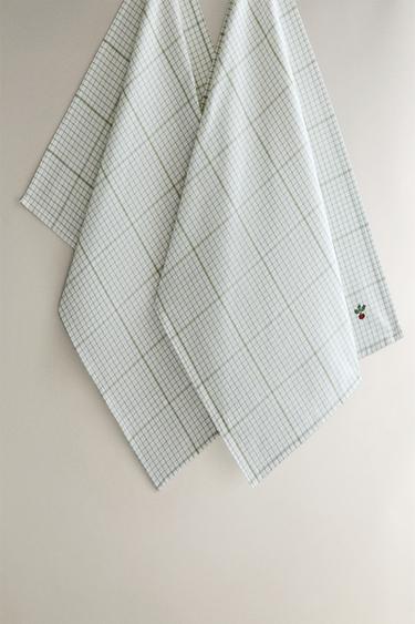 Zara Набор чайных полотенец в полоску (набор из 2 шт.) купить с доставкой.