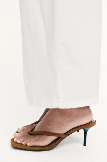 Zara Босоножки на каблуке с ремешком купить с доставкой.