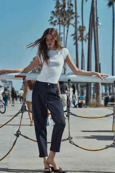 Брюки чинос с отворотами