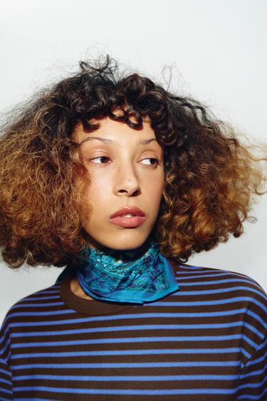 Zara Бандана из модала и шелка с принтом пейсли купить с доставкой.