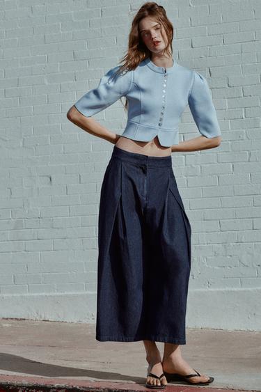 Zara Кардиган с объемными рукавами