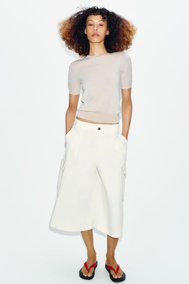 Zara Базовый джерси с короткими рукавами