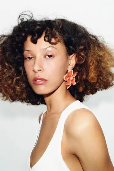 Металлические серьги с эмалью «цветы»- Заказать в России