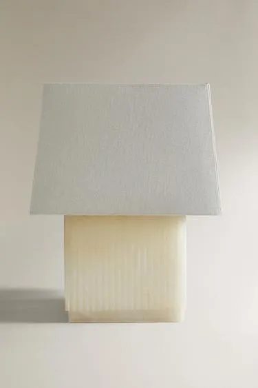 Настольная лампа с мраморным основанием- Заказать в России