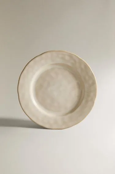 Керамический обеденный тарелка с неровным краем