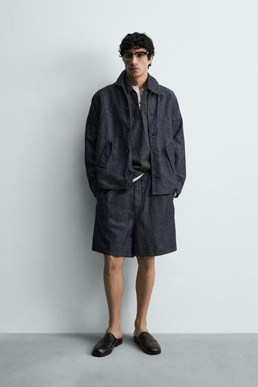 Zara Легкие джинсовые шорты