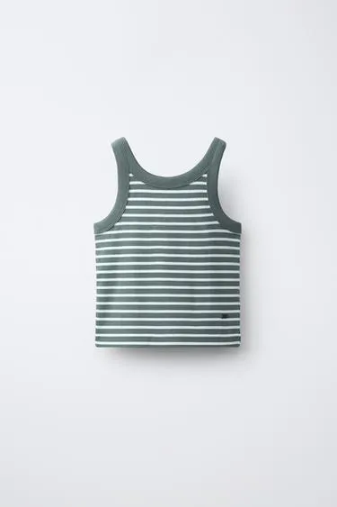 Топ в полоску с аппликацией- Заказать в России