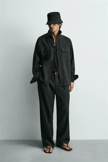 Струящиеся брюки со складками