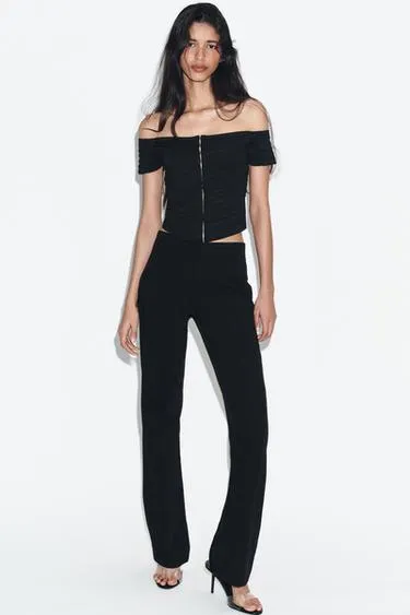 Трикотажный топ-корсет- Заказать в России