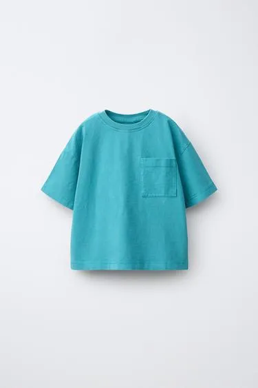 Футболка с крашеным карманом- Заказать в России