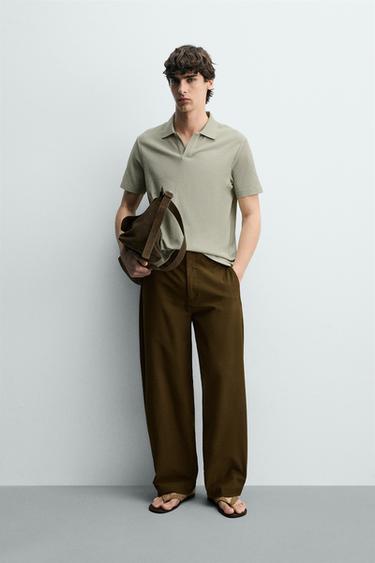 Поло в вертикальный рубчик