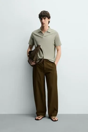 Поло в вертикальный рубчик