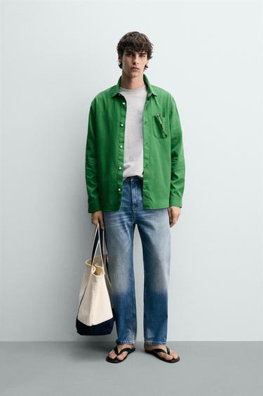 Рубашка Regular Fit из лиоцелла и хлопка