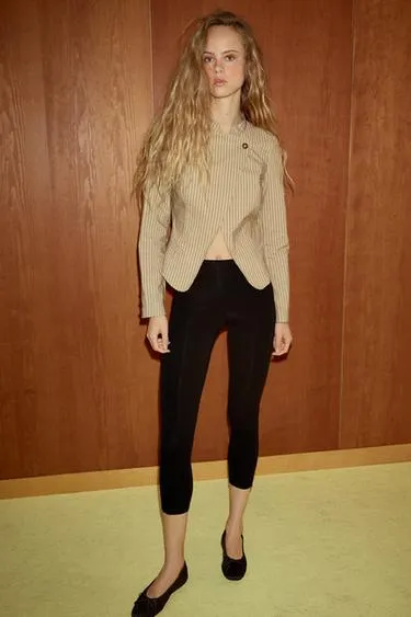 Двубортный блейзер в полоску- Заказать в России