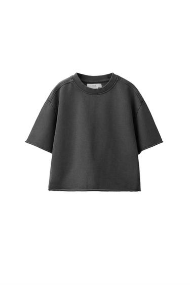 Zara Футболка-джоггер из ткани с эффектом потертости купить с доставкой.